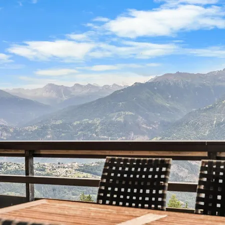 Mars 501 Sur La Place Du Village A Avec Vue Sur Les Alpes * Anzere