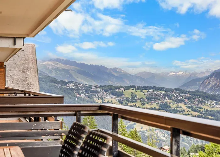 Διαμέρισμα Mars 501 Sur La Place Du Village A Avec Vue Sur Les Alpes Anzère